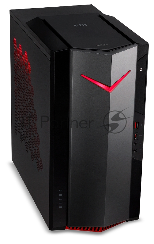 Компьютер Acer Nitro N50-620 MT i5 11400F (2.6) 16Gb SSD1Tb GTX1650 4Gb Windows 10 GbitEth WiFi BT 500W черный