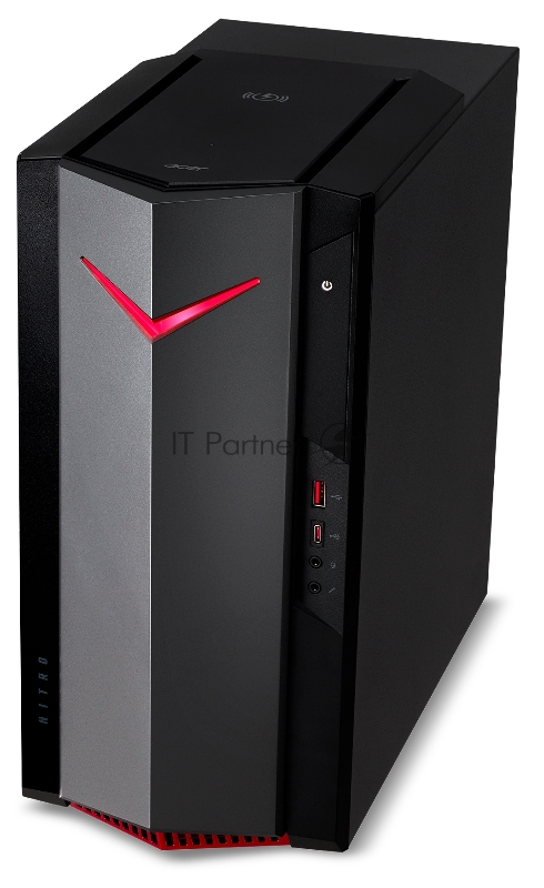 Компьютер Acer Nitro N50-620 MT i5 11400F (2.6) 16Gb SSD1Tb GTX1650 4Gb Windows 10 GbitEth WiFi BT 500W черный