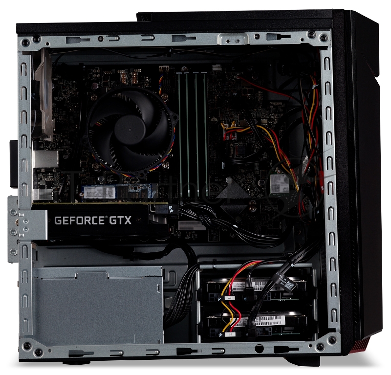 Компьютер Acer Nitro N50-620 MT i5 11400F (2.6) 16Gb SSD1Tb GTX1650 4Gb Windows 10 GbitEth WiFi BT 500W черный