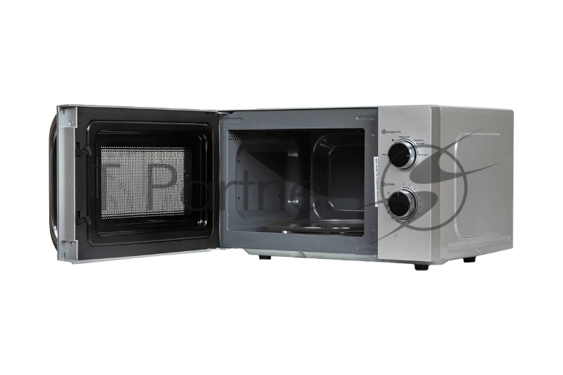 Печь микроволновая, объем 20л, выходная мощность 700 Вт, тип управления: механический, диаметр поворотного стола: 255 мм, количество уровней мощности: 5, автоматическое размораживание, таймер: 35 минут, тип открывания дверцы: ручка, сигнал окончания