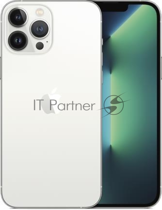 Смартфон APPLE IPHONE 13 PRO MAX 256 Гб серебристый OS iOS 15/Screen 6.7 1284 x 2778 OLED Dual SIM Камера 12MP+12MP+12MP 12MP MLMD3RK/A
