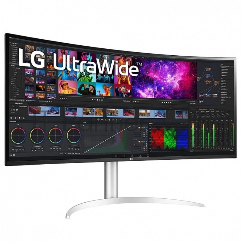 Монитор LG 40 40WP95C-W черный IPS LED 21:9 (Ultrawide) HDMI M/M матовая HAS Pivot 3000:1 300cd 178гр/178гр 5120x2160 DisplayPort FHD USB 15.2кг