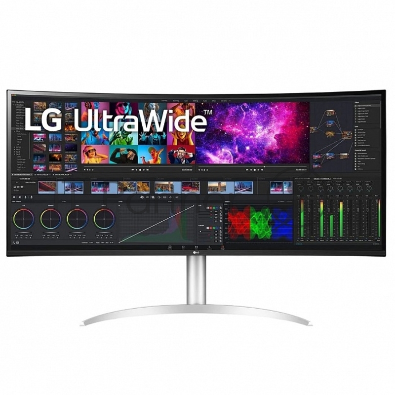Монитор LG 40 40WP95C-W черный IPS LED 21:9 (Ultrawide) HDMI M/M матовая HAS Pivot 3000:1 300cd 178гр/178гр 5120x2160 DisplayPort FHD USB 15.2кг