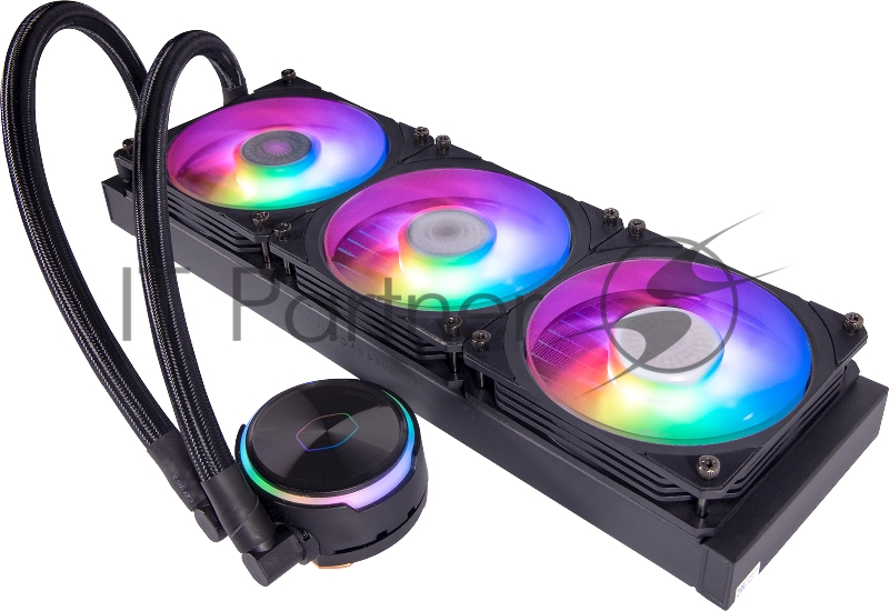 Водяное охлаждение Cooler Master MasterLiquid PL360 Flux (300W, 360mm, ARGB, fans:3x120mm/72.37CFM/32dBa/23 2066/2011-v3/2011/1700/1200/11