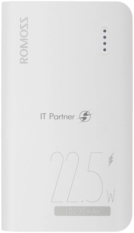 Мобильный аккумулятор Romoss Sense4SF 10000mAh 3A PD 4xUSB черный