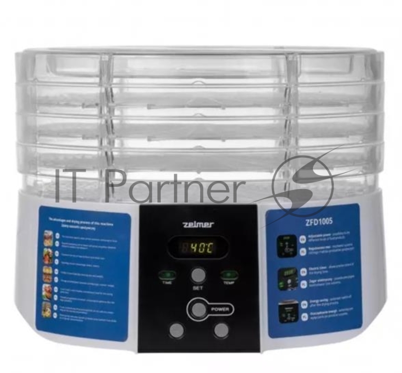 Сушилка для овощей и фруктов ZFD1005 WHITE ZELMER