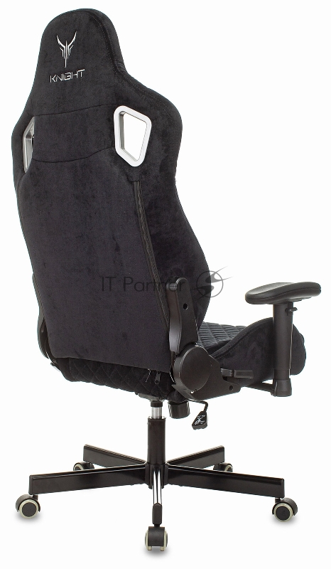 Кресло игровое Knight Outrider черный Light-20 с подголов. крестовина металл