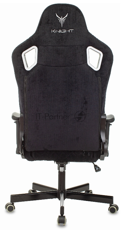 Кресло игровое Knight Outrider черный Light-20 с подголов. крестовина металл