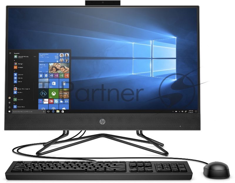 Моноблок HP 200 G4 21.5 Ath Si 3050U 4Gb 1Tb DVDRW Windows 10 Professional 64 GbitEth WiFi BT клавиатура мышь Cam 1920x1080