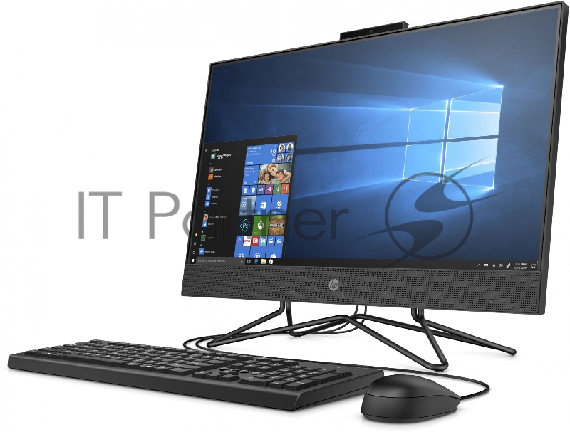 Моноблок HP 200 G4 21.5 Ath Si 3050U 4Gb 1Tb DVDRW Windows 10 Professional 64 GbitEth WiFi BT клавиатура мышь Cam 1920x1080