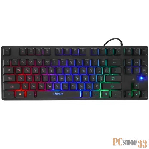 Клавиатура Gaming Keyboard HIPER KG201 (Membrane 87keys, 1.5m cable, USB)