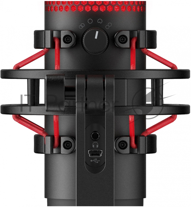Микрофон проводной HyperX QuadCast 3м черный
