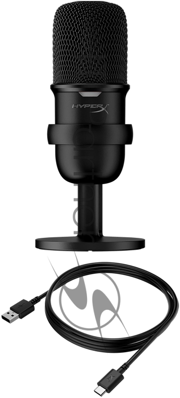 Микрофон проводной HyperX SoloCast 2м черный