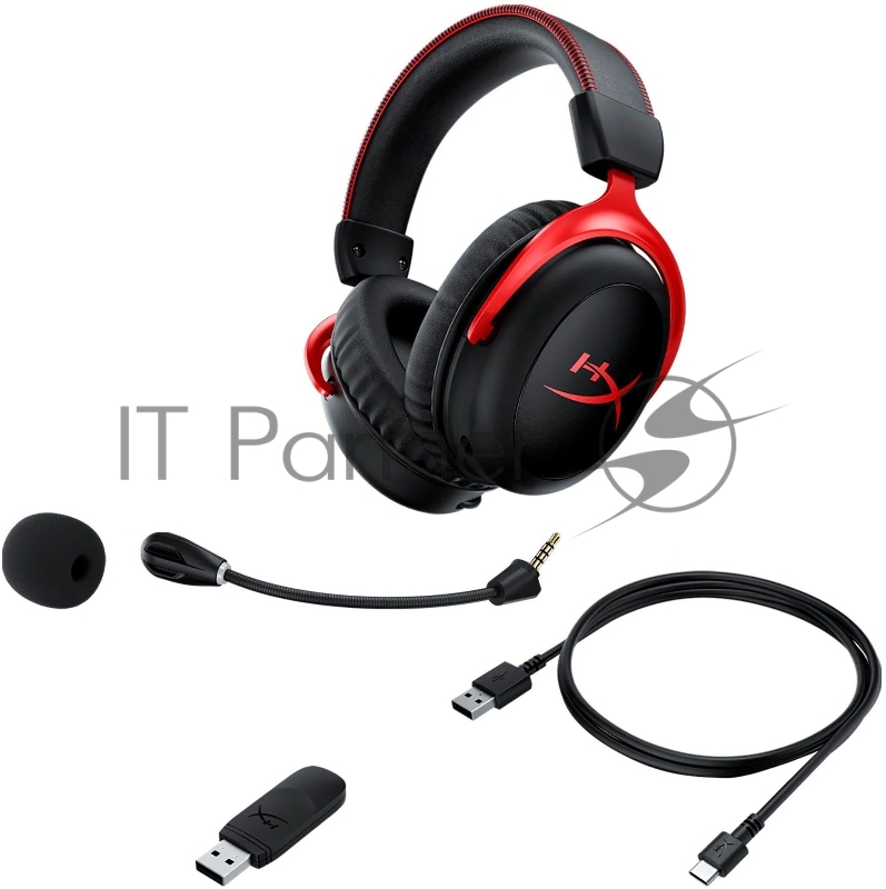 Наушники с микрофоном HyperX Cloud II черный/красный накладные Radio оголовье (4P5K4AA)