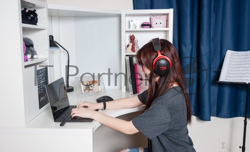 Наушники с микрофоном HyperX Cloud II черный/красный накладные Radio оголовье (4P5K4AA)