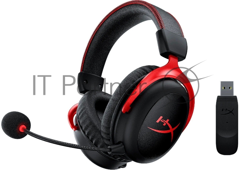 Наушники с микрофоном HyperX Cloud II черный/красный накладные Radio оголовье (4P5K4AA)