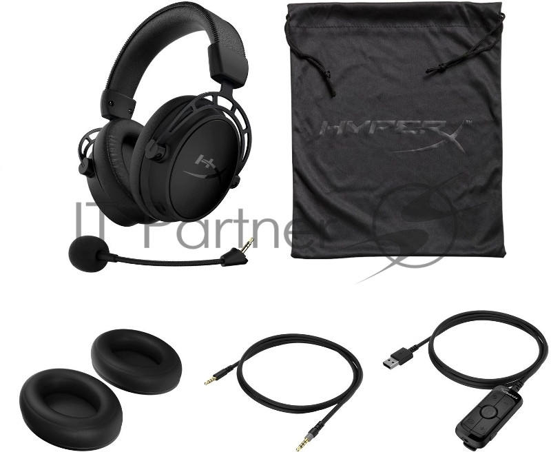 Наушники с микрофоном HyperX Cloud Alpha S Blackout черный 1м мониторные оголовье (4P5L2AA)