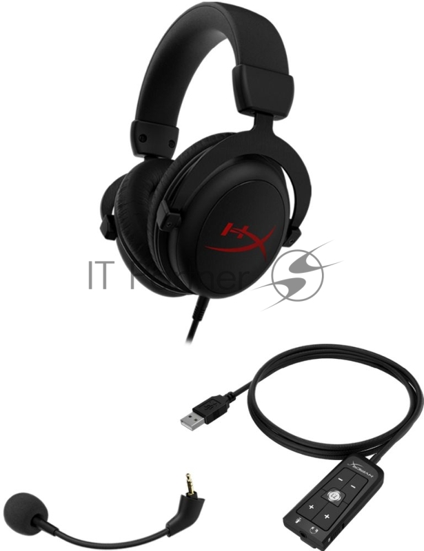 Наушники с микрофоном HyperX Cloud Stinger Core черный/красный 2м мониторные оголовье (HX-HSCC-2-BK/WW)