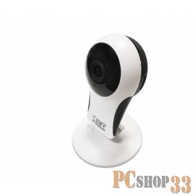 Цифровая камера IP-камера CBR HomePro 1, 1280x720, Wi-FI, угол обзора 180°, датчик движения, режим тревоги, ночной режим, динамик, микрофон, запись на SD-карту, ABS-пластик, цвет белый, HomePro 1