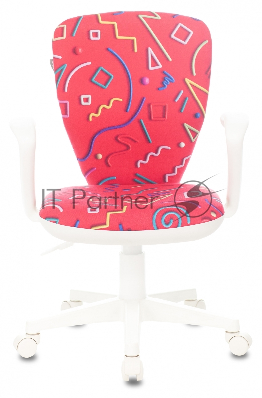 Кресло детское Бюрократ KD-W10AXSN малиновый Sticks 05 крестовина пластик пластик белый