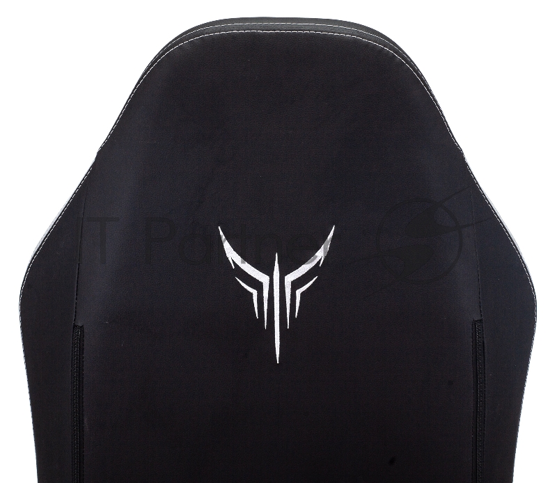 Кресло игровое Knight Neon черный/серебряный соты эко.кожа с подголов. крестовина металл