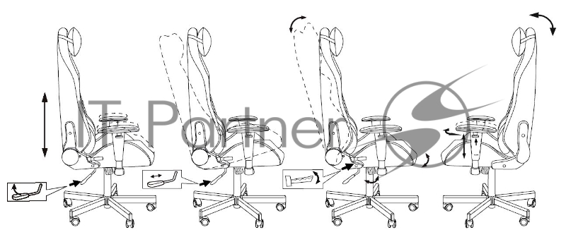 Кресло игровое Knight Neon черный/серебряный соты эко.кожа с подголов. крестовина металл