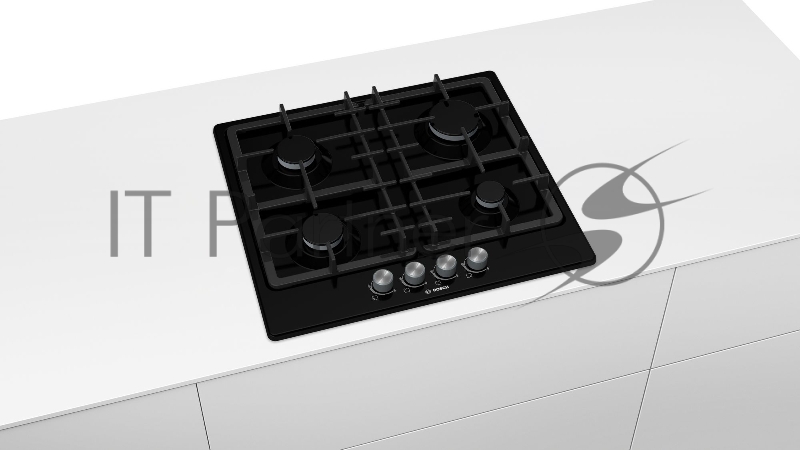 Газовая варочная поверхность Bosch PGP6B6O93R черный