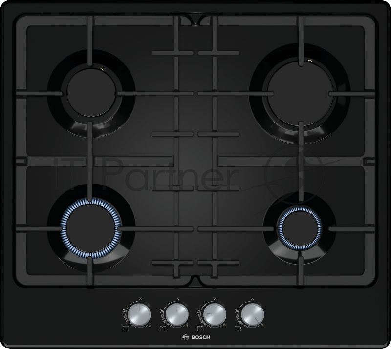 Газовая варочная поверхность Bosch PGP6B6O93R черный