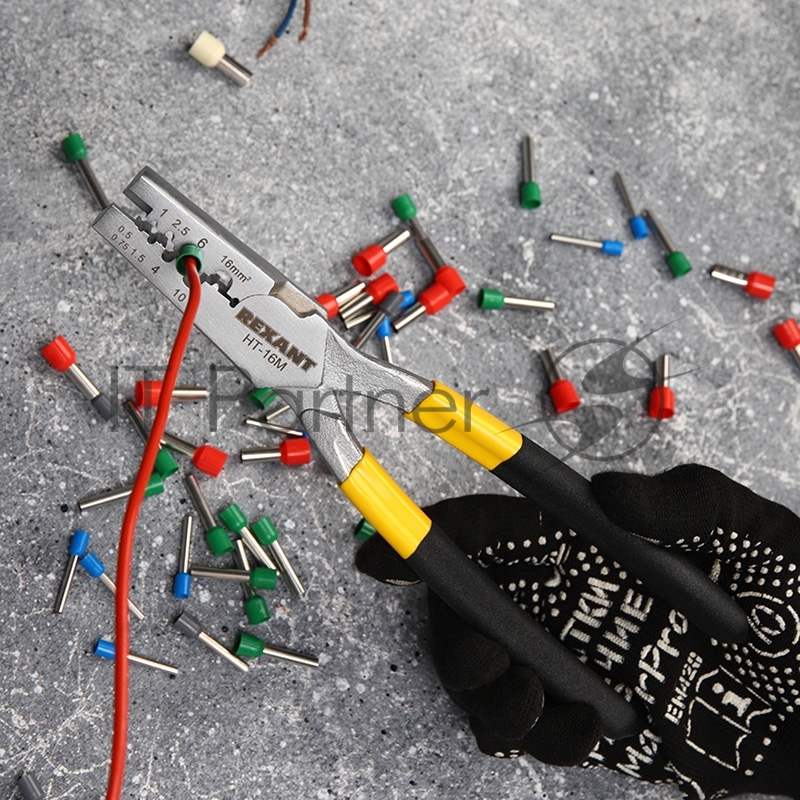 Пресс-клещи REXANT для обжима втулочных наконечников 0,5-16 мм² (HT-16M)