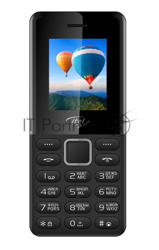 Телефон сотовый Itel Black, 1.77 160x128, 32MB RAM, 32MB, up to 32GB flash, 2 Sim, 2G, BT v2.1, Micro-USB, 600mAh, Mocor 12, 72.5g, 114 ммx49 ммx14,3 мм