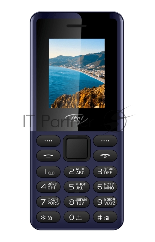 Телефон сотовый Itel Blue, 1.77 160x128, 32MB RAM, 32MB, up to 32GB flash, 2 Sim, 2G, BT v2.1, Micro-USB, 600mAh, Mocor 12, 72.5g, 114 ммx49 ммx14,3 мм
