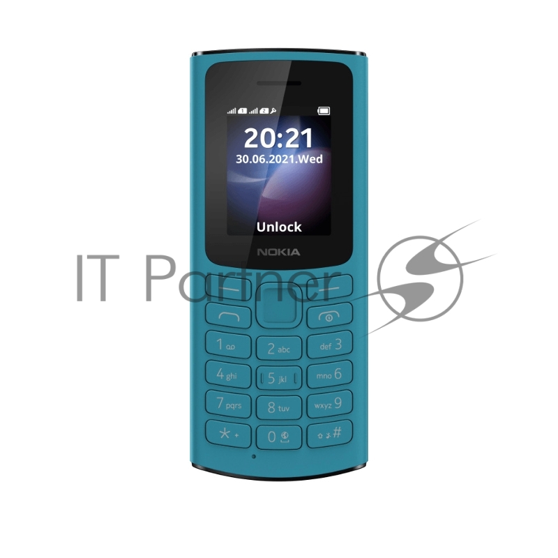 Телефон сотовый Nokia 105 DS TA-1378 4G BLUE, 1.8, 1 Core, 128MB + 48MB (ROM/RAM), 2 Sim, LTE + GSM/GPRS/WCDMA, Micro-USB, 1020mAh, 104,7g, 121x50x14,5