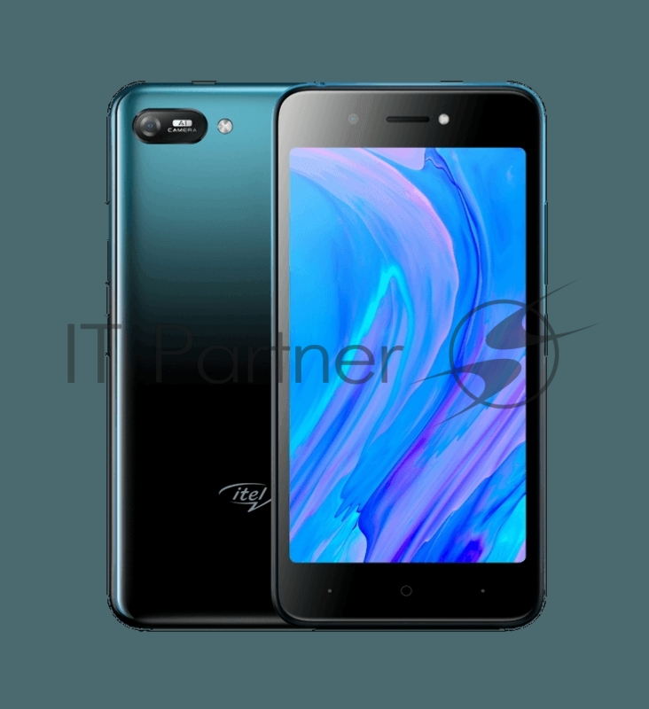 Смартфон Itel A25 L5002 Gradation Sea Blue, 5 16:9 1280x720, 1.4GHz, 4 Core, 1 GB, 16GB, up to 32GB flash, 5 MP/2Mpix, 2 Sim, 2G, 3G, LTE, BT, Wi-Fi, GPS, Micro-USB, 3020mAh, Android 9 Pie (версия Go), 89g, 145,3 ммx72 ммx9,85 мм, face ID, Fingerprin
