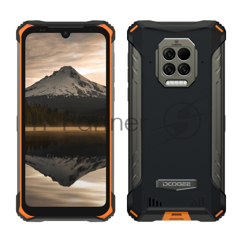 Смартфон Doogee S86 Pro Fire Orange, 15,5 cm (6.1) 720 x 1560 пикселей, 4 x Cortex - A53 2.0 ГГц+4 x Cortex -A73 2.0 ГГЦ, 8 Core, 8GB RAM, 128GB, up to 256GB flash, 16 МП+8 МП+2 МП/8Mpix, 2 Sim, 2G, 3G, LTE, BT, Wi-Fi, NFC, GPS, Type-C, 8 500 мА·ч, A
