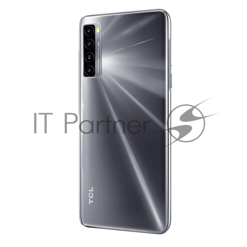 Смартфон TCL 20L Black, 16,9 cm (6.67) 20:9 1080 x 2400, 4x2,0 ГГц+4x1.8 ГГц, 8 Core, 4GB RAM, 128GB, 1 ТБ, 64 МП+ 8МП + 2МП + 2МП/16Mpix, 2 Sim, 2G, 3G, LTE, BT v5.0, Wi-Fi, NFC, GPS, Type-C, 5000mAh, Android 11, 199gx76,9 ммx9,1 мм