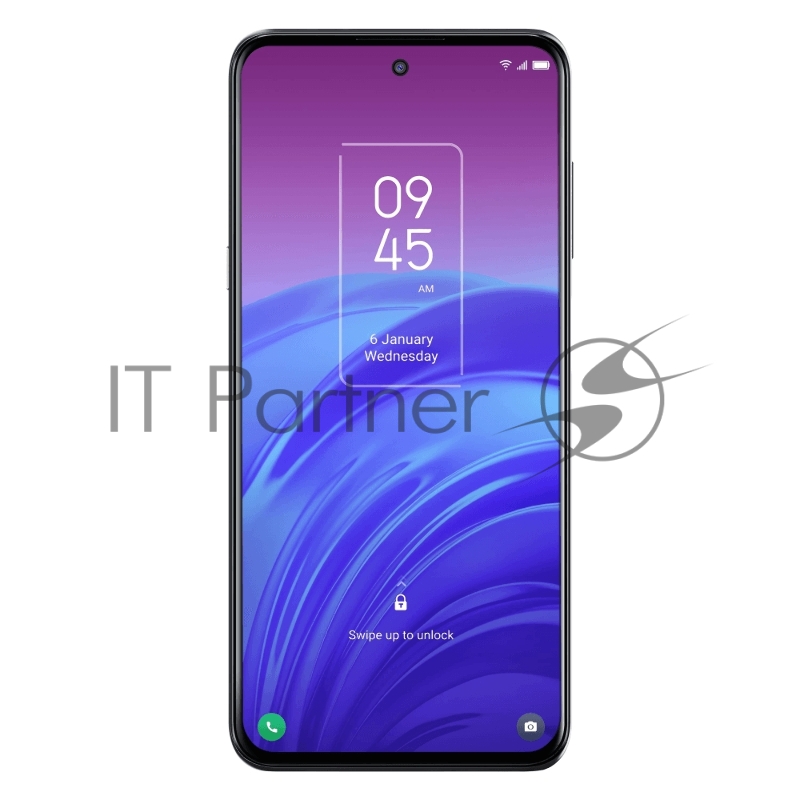 Смартфон TCL 20L Black, 16,9 cm (6.67) 20:9 1080 x 2400, 4x2,0 ГГц+4x1.8 ГГц, 8 Core, 4GB RAM, 128GB, 1 ТБ, 64 МП+ 8МП + 2МП + 2МП/16Mpix, 2 Sim, 2G, 3G, LTE, BT v5.0, Wi-Fi, NFC, GPS, Type-C, 5000mAh, Android 11, 199gx76,9 ммx9,1 мм