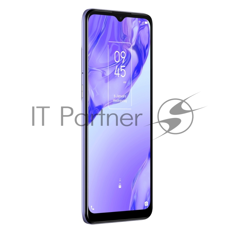Смартфон TCL 20B Purple, 16,56 см (6.52) 20:9 720x1600, 4x1,8 ГГц+4x1,5 ГГц, 8 Core, 4GB RAM, 64GB, up to 512GB flash, 50 МП + 2 МП/8Mpix, 2 Sim, 2G, 3G, LTE, BT, Wi-Fi, NFC, GPS, Type-C, 4000mAh, Android 10, 178g, 164,7 ммx74,67 ммx7,99 мм