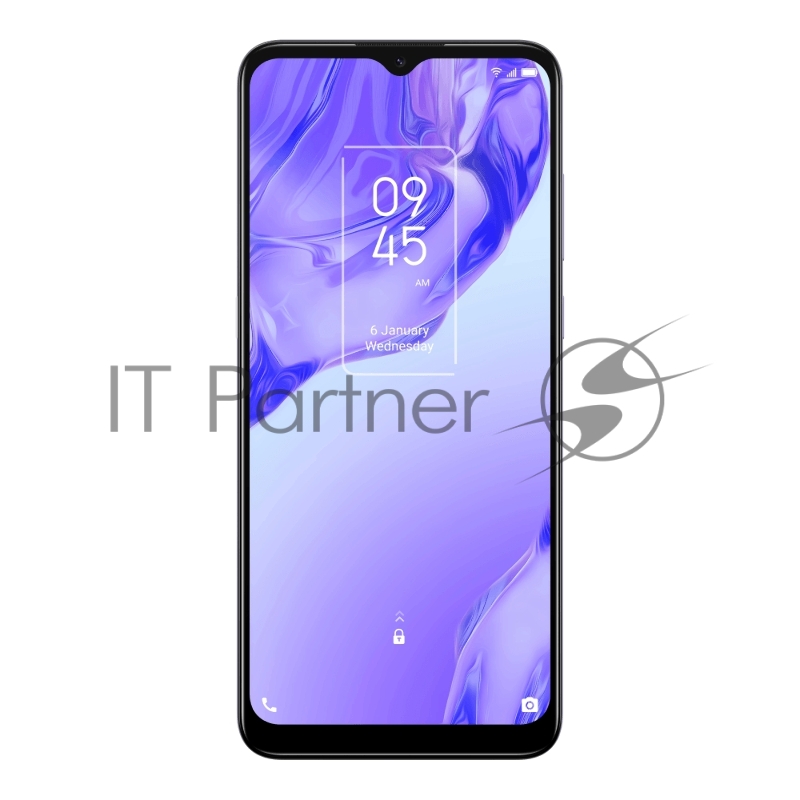 Смартфон TCL 20B Purple, 16,56 см (6.52) 20:9 720x1600, 4x1,8 ГГц+4x1,5 ГГц, 8 Core, 4GB RAM, 64GB, up to 512GB flash, 50 МП + 2 МП/8Mpix, 2 Sim, 2G, 3G, LTE, BT, Wi-Fi, NFC, GPS, Type-C, 4000mAh, Android 10, 178g, 164,7 ммx74,67 ммx7,99 мм