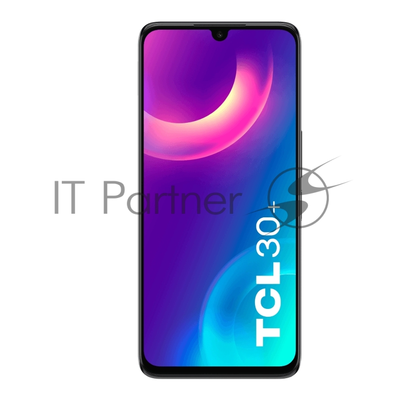 Смартфон TCL 30+ Black, 16,9 cm (6.7) 20:9 1080 x 2400, 4x2.3ГГц + 4x1.8ГГц, 8 Core, 4GB RAM, 128GB, up to 256GB flash, 50 МП + 2 МП + 2 МП/13Mpix, 2 Sim, 2G, 3G, LTE, BT v5.0, Wi-Fi, NFC, GPS, Type-C, 5000mAh, Android 12, 185g, 166,54 ммx75,24 ммx7,