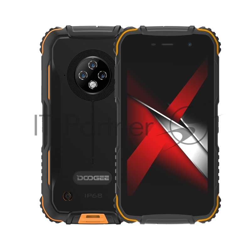 Смартфон Doogee S35 Fire Orange, 5 18:9 720x1280, 4х1.8 ГГц, 4 Core, 3GB RAM, 16GB, up to 256GB flash, 13 МП+2 МП+2 МП/5Mpix, 2 Sim, 2G, 3G, LTE, BT v5.0, Wi-Fi, GPS, Micro-USB, 4350 мА·ч, Android 10, 189g, 152,65 ммx80.3 ммx15,7 мм