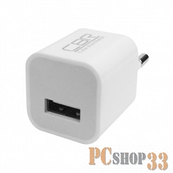 Переходник CBR Адаптер Human Friends 220V to USB Max Power Solo White