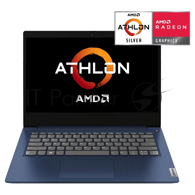 Ноутбук Lenovo IdeaPad 1 14ADA05 14(1920x1080)/AMD Athlon Silver 3050U(2.3Ghz)/4096Mb/128SSDGb/ Radeon/Cam/BT/WiFi/35WHr/war 1y/1.4kg/blue/DOS + 45W