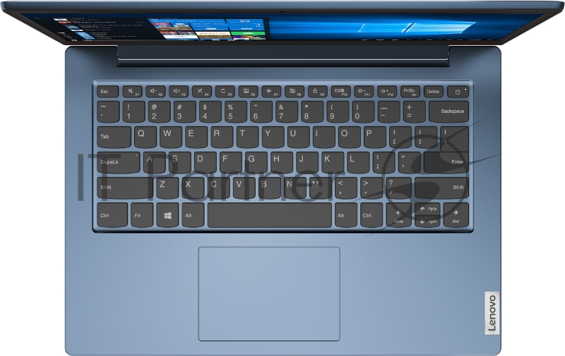 Ноутбук Lenovo IdeaPad 1 14ADA05 14(1920x1080)/AMD Athlon Silver 3050U(2.3Ghz)/4096Mb/128SSDGb/ Radeon/Cam/BT/WiFi/35WHr/war 1y/1.4kg/blue/DOS + 45W