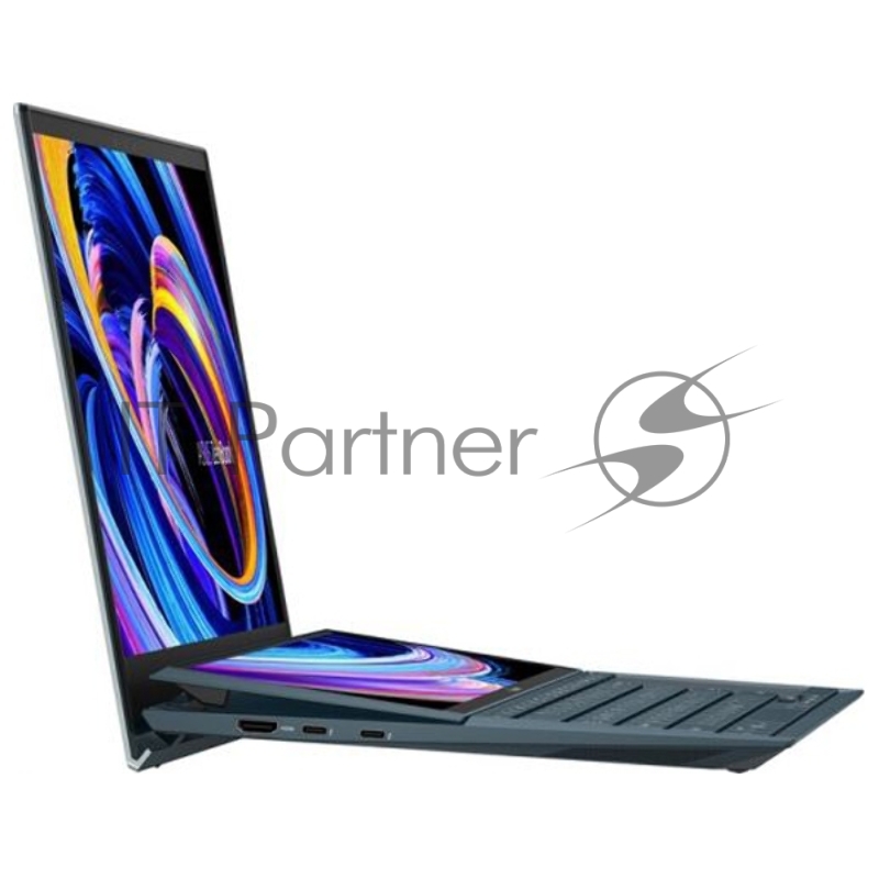 Ноутбук ASUS UX482EA-HY219T Evo Touch +Sleeve+Stand+Stylus 14 (1920x1080 (матовый) IPS)/Touch/Intel Core i7 1165G7(2.8Ghz)/16384Mb/512PCIS Iris Xe Graphics/Cam/BT/WiFi/1.57kg/Ce Blue/W10 + ScreenPad Plus