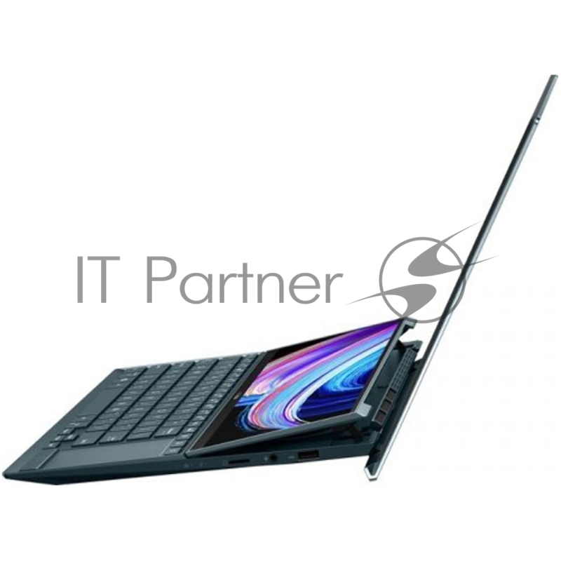 Ноутбук ASUS UX482EA-HY035T DUO Evo Touch +Stylus+Stand+bag 14 (1920x1080 (матовый) IPS)/Touch/Intel Core i5 1135G7(2.4Ghz)/16384Mb/512PCIS Iris Xe Graphics/Cam/BT/WiFi/war 1y/1.57kg/Celestial Blue/W10 + ScreenPad