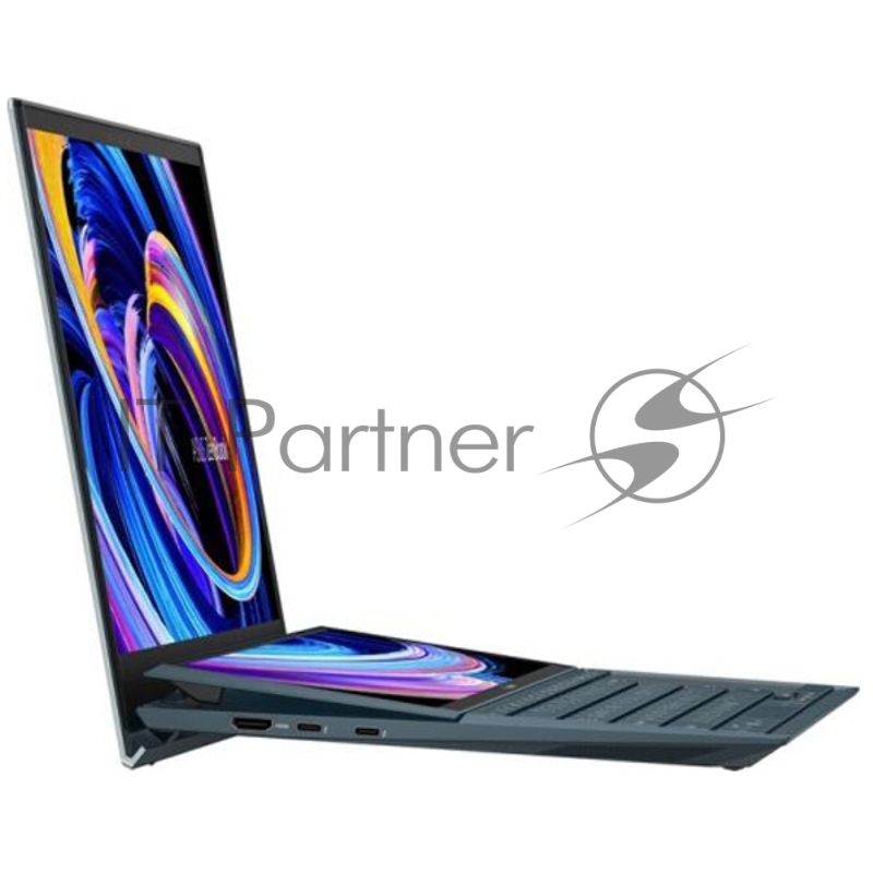 Ноутбук ASUS UX482EA-HY035T DUO Evo Touch +Stylus+Stand+bag 14 (1920x1080 (матовый) IPS)/Touch/Intel Core i5 1135G7(2.4Ghz)/16384Mb/512PCIS Iris Xe Graphics/Cam/BT/WiFi/war 1y/1.57kg/Celestial Blue/W10 + ScreenPad