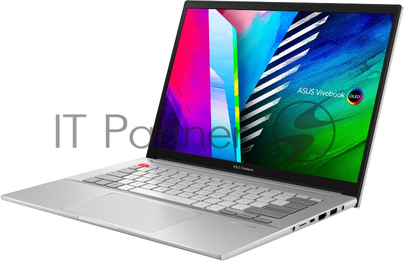 Ноутбук ASUS N7400PC-KM059 14 (2880x1800 OLED 90Hz 16:10)/Intel Core i5 11300H(3.1Ghz)/16384Mb/512SSD+ OptaneGb/noDVD/Ext:nVidia GeForce RTX3050(4096Mb)/Cam/BT/WiFi/1. Silver/DOS