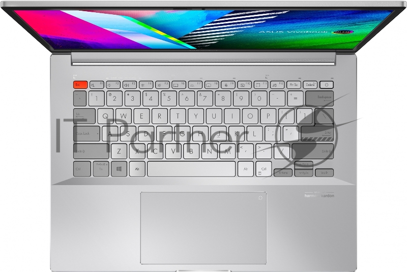 Ноутбук ASUS N7400PC-KM059 14 (2880x1800 OLED 90Hz 16:10)/Intel Core i5 11300H(3.1Ghz)/16384Mb/512SSD+ OptaneGb/noDVD/Ext:nVidia GeForce RTX3050(4096Mb)/Cam/BT/WiFi/1. Silver/DOS