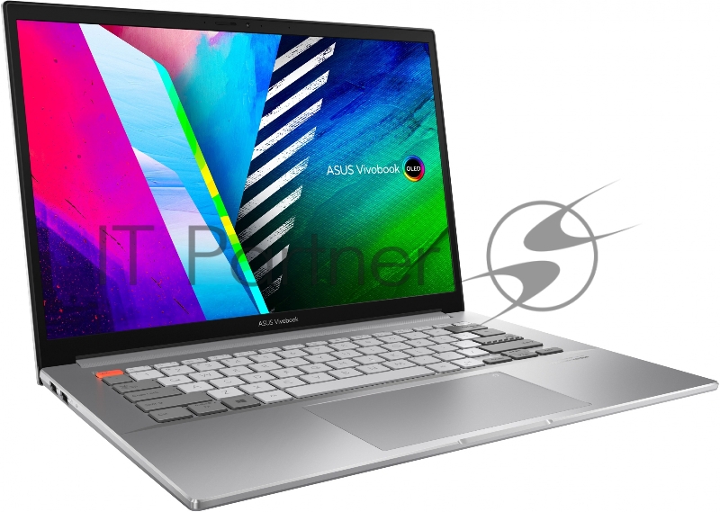 Ноутбук ASUS N7400PC-KM059 14 (2880x1800 OLED 90Hz 16:10)/Intel Core i5 11300H(3.1Ghz)/16384Mb/512SSD+ OptaneGb/noDVD/Ext:nVidia GeForce RTX3050(4096Mb)/Cam/BT/WiFi/1. Silver/DOS