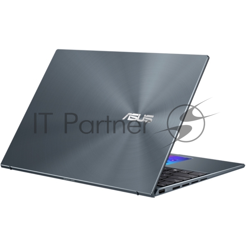 Ноутбук ASUS UX5400EG-KN193T Touch +Sleeve+cable 14(2880x1800 OLED 16:10)/Touch/Intel Core i5 1135G7(2.4Ghz)/8192Mb/512SSD+32 OptaneGb/noDVD/Ext:nVidia GeForce MX450(2048Mb)/Cam/BT/WiFi/war 1y/1.4kg/Pine Grey/W10 + ScreenPad 2.0